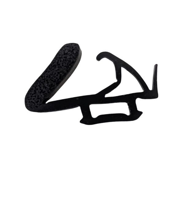 Main product image showing the full 5-meter black rubber gasket coiled or laid out, displaying the gasket's profile and cross-sectional shape against a clean white background